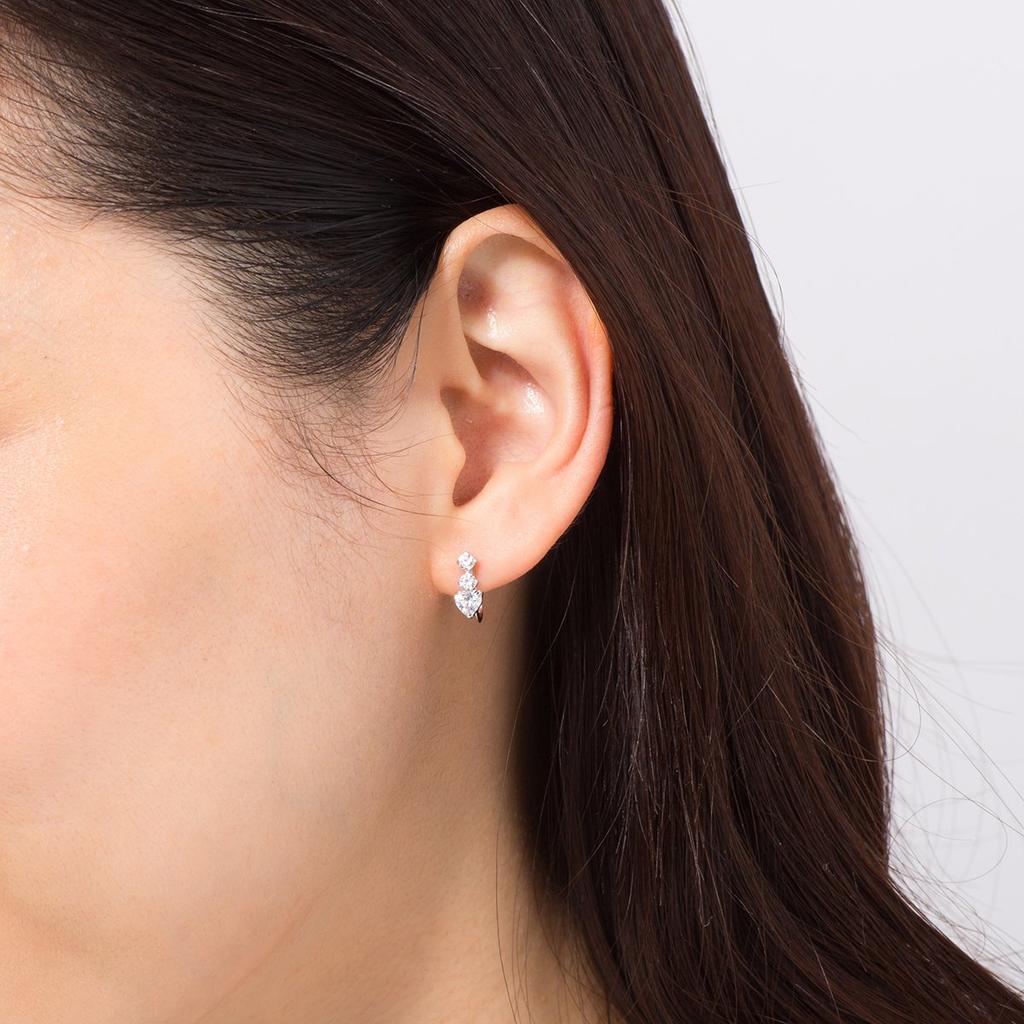 K10 White Gold Earrings 151646153220 Canal4℃ (WG)