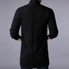 Men Cardigan Sweater Pure Color Anti-shrink Autumn Men Winter Knitting Sweater Coat for Work