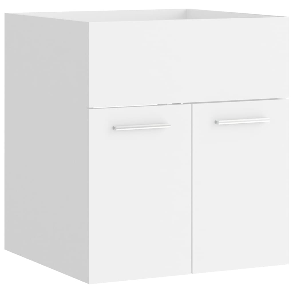Bathroom Furniture Set White Particleboard