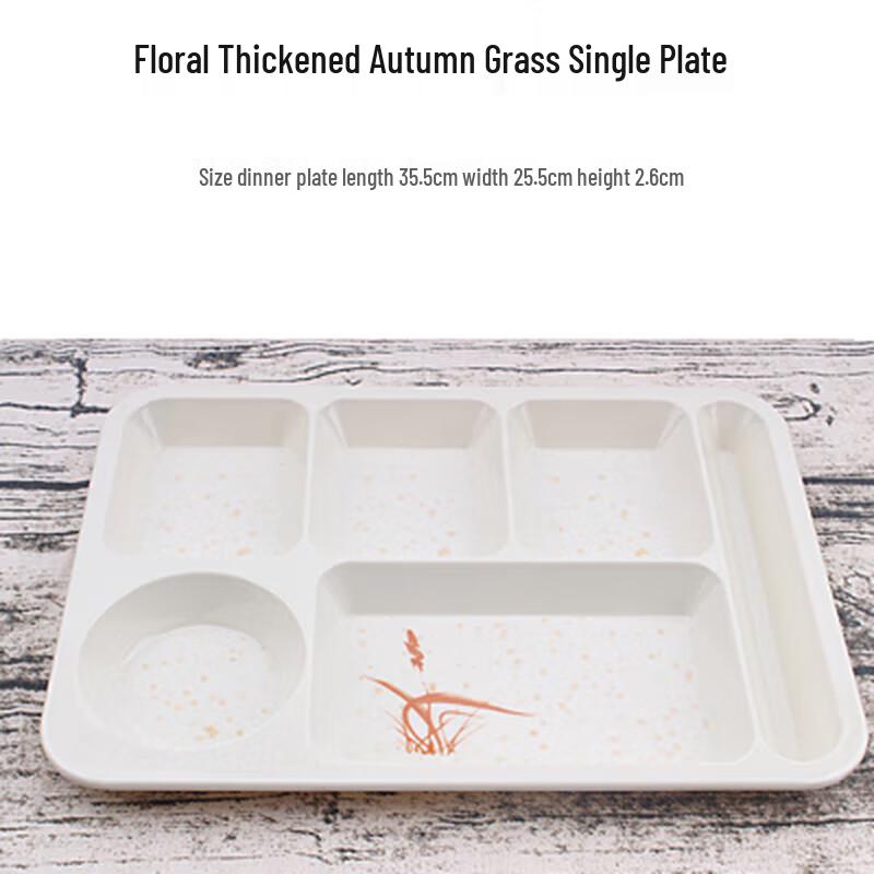 Commercial Melamine Divided Canteen Tray