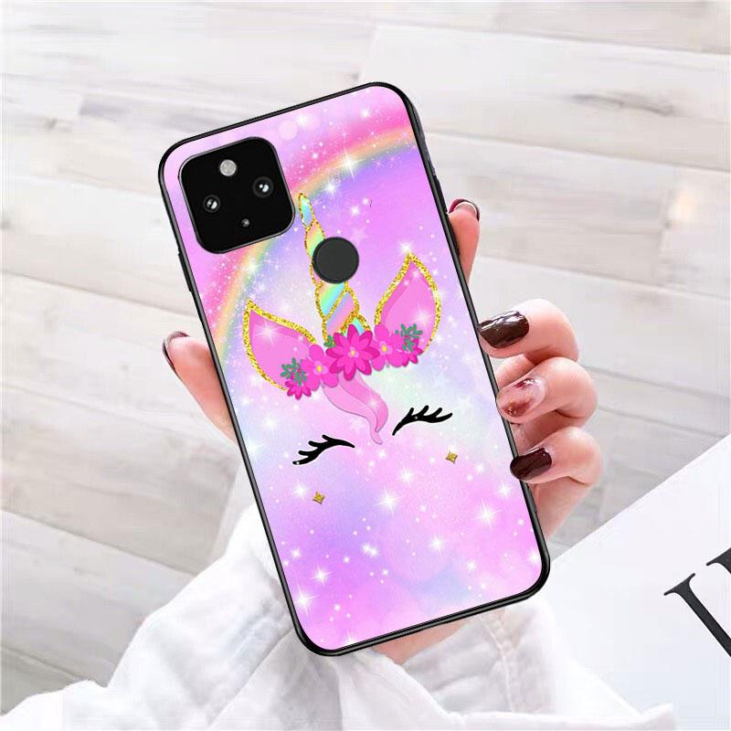 Cute Rainbow Unicorn Phone Case for Google Pixel 7 Pro 7 6A 6 Pro 5A 4A 3A Pixel 4 XL Pixel 5 6 4 3 XL 3A XL 2 XL