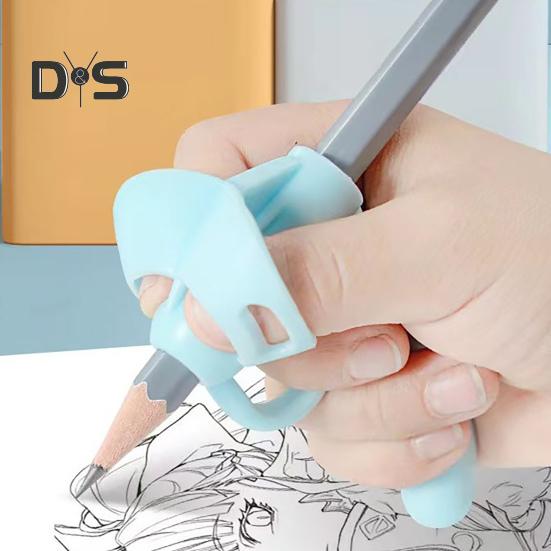 4Pcs Kids Pencil Holder Ergonomic Design Pen Corrector Pencils Practice Writing Silicone Finger Grips Pen Grip Aid