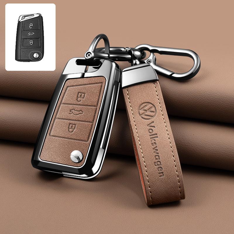 Car Key Fob Case Cover Protector Shell For Volkswagen VW Polo Golf 7 MK7 Tiguan Passat Jetta E-golf Auto Keychain Accessories zq4
