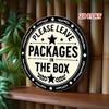 Vintage Metal Wall Art Decor Round Sign Kitchen Home Decoration