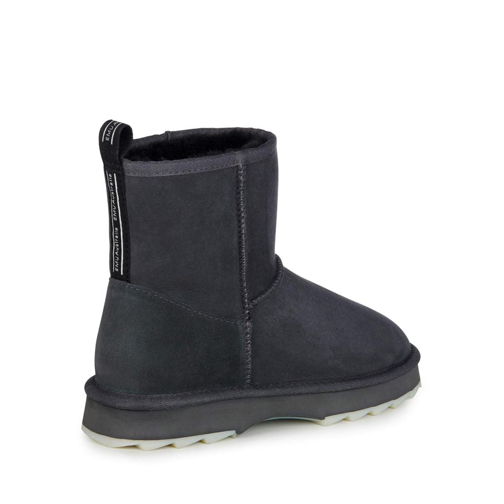 EMU Australia Sharky Mini Fashion Boots in Dark Grey/Transparent