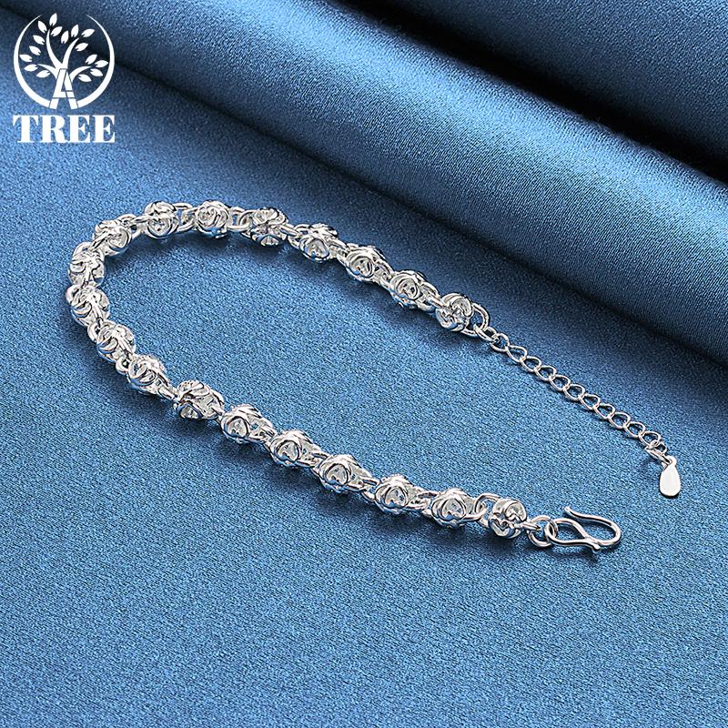 925 Sterling Silver Faucet Chain Bracelet Jewelry