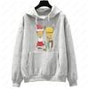 Beavis and Buttheads Christmas Xmas Festive Costumes Loose Graphic Hoodie Unisex Holiday Gift for Men Casual Wear Sweatshirt