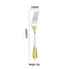Retro Embossed 410 Stainless Steel Tableware Set: Real Gold-Plated Knife, Fork, and Spoon for Restaurants and Hotels