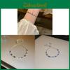 Minimalistisches Zirkon-Quadrat-Armband für Damen mit verstellbarem Design für Büro und Freizeit