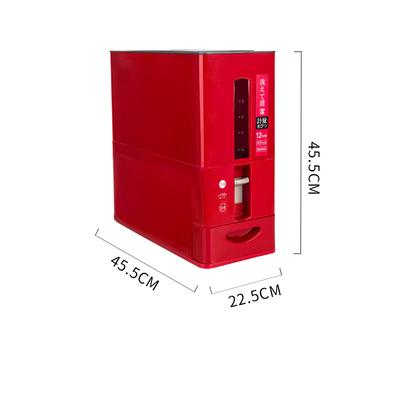 6kg/12kg Sealed Rice Storage Box Cereal Grains Beans Flour Storage Barrel Measurable Rice Moisture-Proof Bucket Home Supply