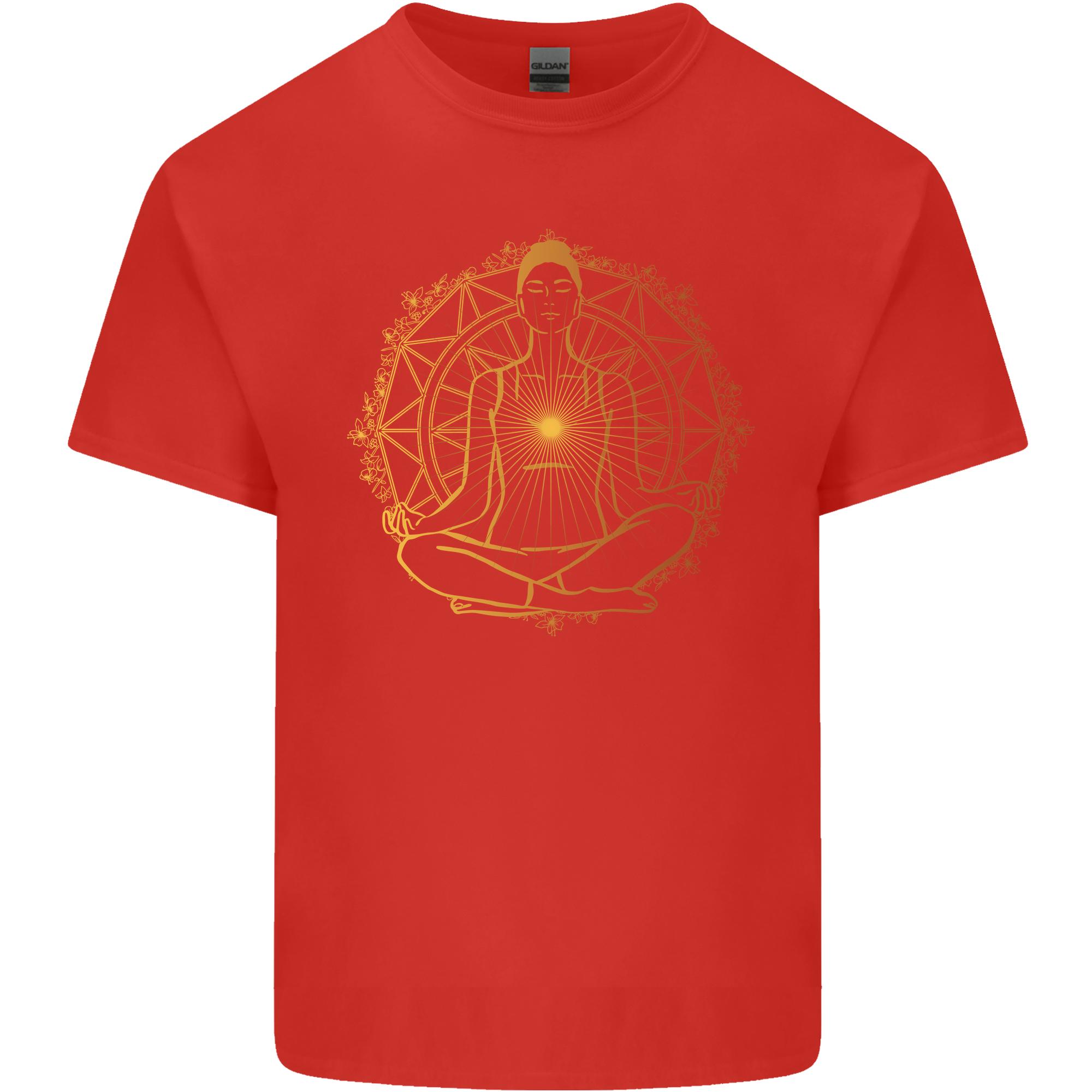 Spiritual Yoga Meditation Peace Unisexs Light Cotton TShirt S