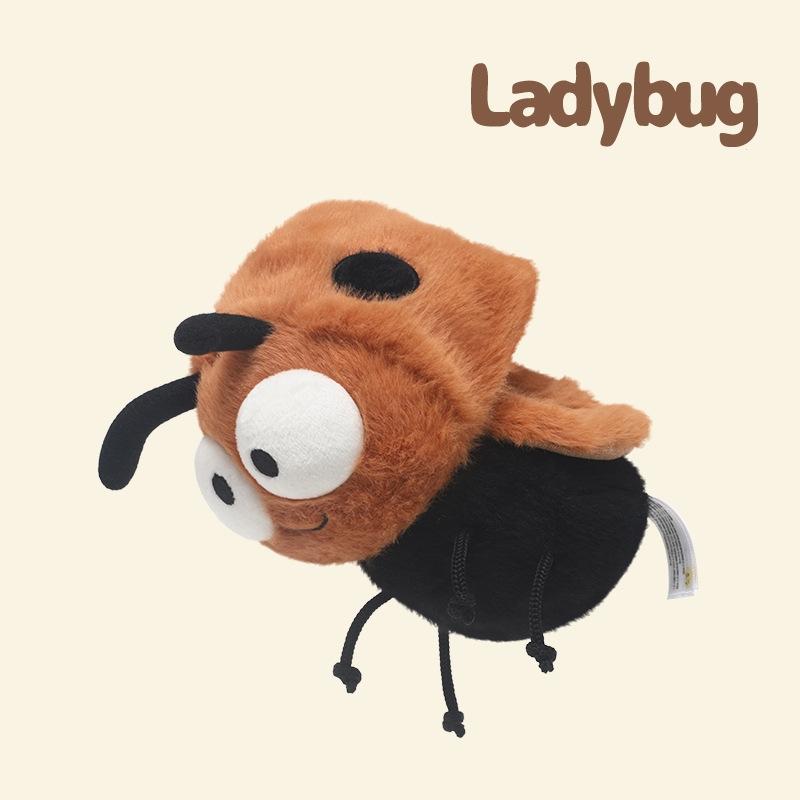 Amusing Lifelike Insect Plushy Item Realistic Mosquito Cockroach Firefly Ladybug Dragonfly Celebration Ornament Snuggly Padded Plushie Surprise
