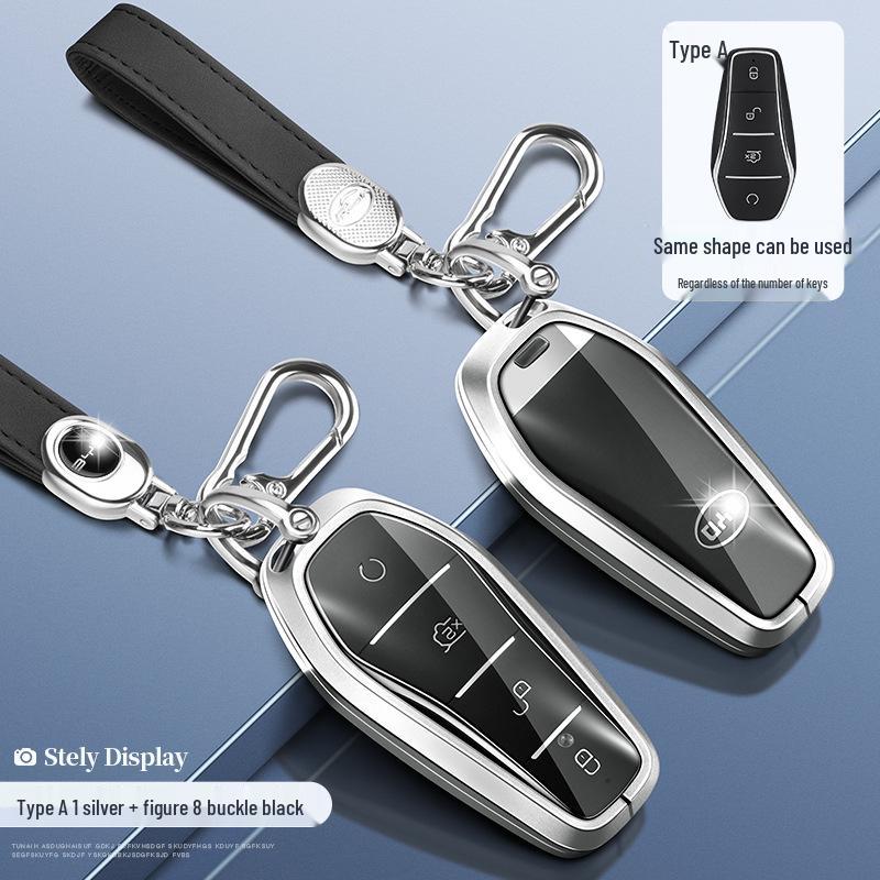 BYD Car Key Cover for Tang, Song, Qin, Yuan Pro/PLUS, Han DMI, E2 - Protective Shell with Buckle