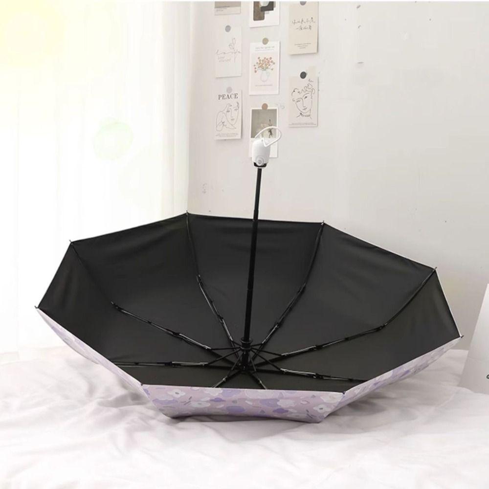 Faltbarer UV-Schutzschirm Vinyl Automatischer Schirm Damen Sonnenschirm Regenschirm Outdoor