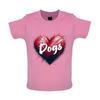 Love Heart Dogs - Baby Kids Boys Girls Unisex T-Shirt / Babygrow - Dog Labrador Collie Cockapoo Spaniel