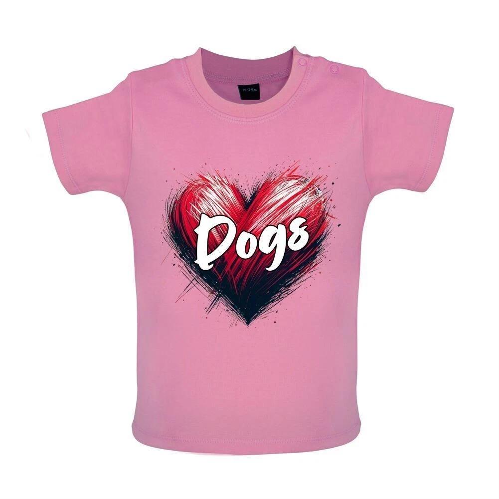 Love Heart Dogs - Baby Kids T-Shirt / Body- Labrador Dog Colley Cockapoo Spaniel 150