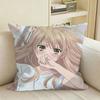 CCitrus GLAnime YYuzu Aihara Square Sofa Pillow Cover Solid Color Living Room Home Decor Cushion Case