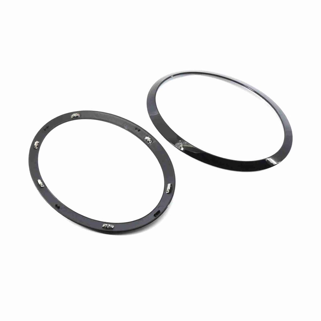 Headlight Trim Ring 2pcs Replacement for BMW MINI  F55 F56 F57 2014 2021 OEM 51137300631, 51137300632, 51712355791,
