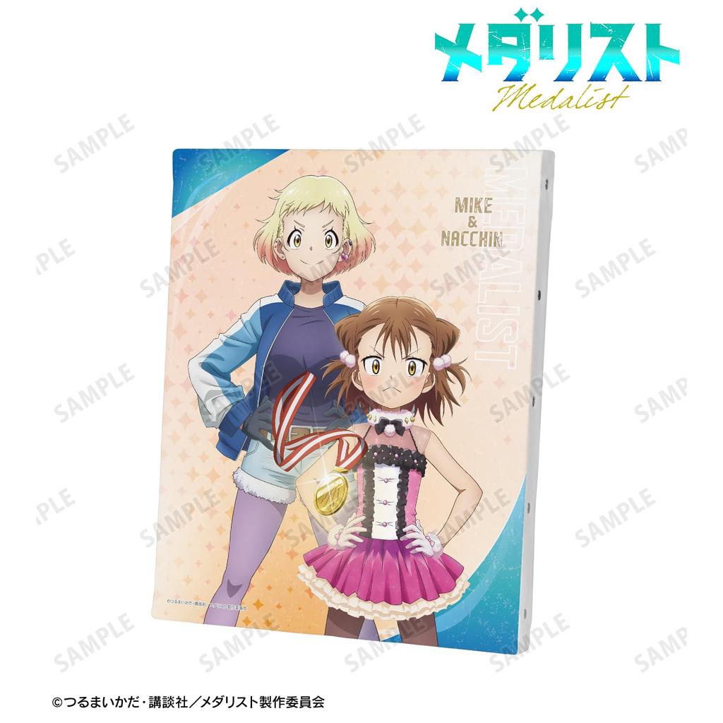 TV anime Ryoka Mikada Mario Nachi pair visual canvas board "Medalist" &