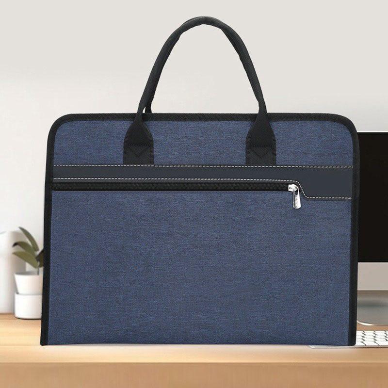 

1pcs Handheld briefcase, men s file bag with water cup, A4 file bag, business document bag, women s conference bag