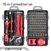 115-in-1 Multifunctional Screwdriver Set for Phone Repair and Odd-shaped Bits
