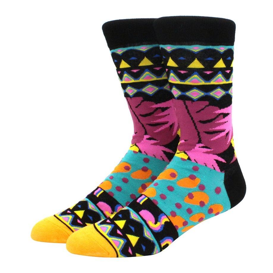 Herren mehrfarbig bedruckte Früchte, Essen, Damensocken, lustig, Skateboarden, Hip-Hop, Tiere, Socken