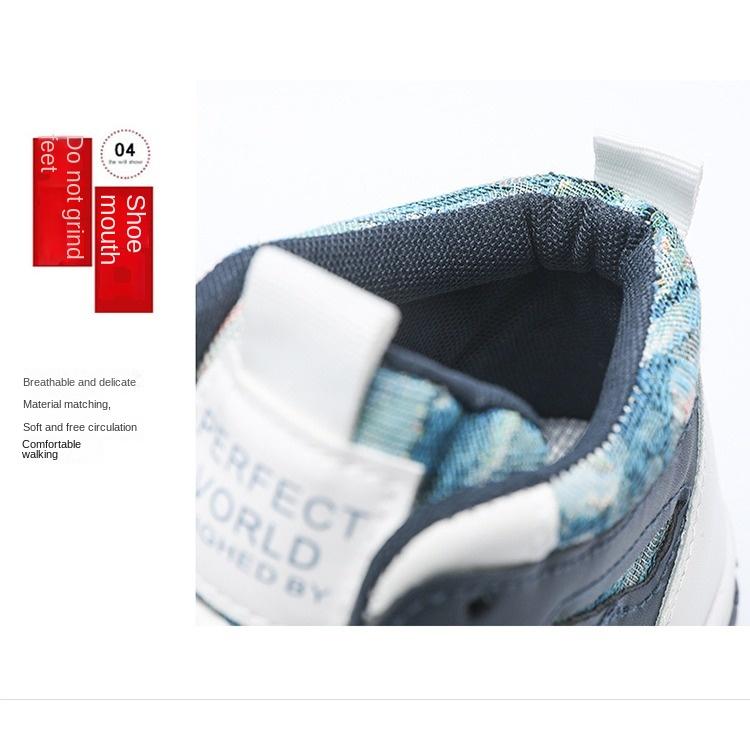 Wiosenne buty męskie oddychające wysokie buty płócienne męskie trendy All Match małe białe buty grube podeszwy sportowe codzienne buty typu board