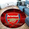 Arsenal F Benutzerdefinierter Name Runder Teppich, Teppich für Wohnzimmer Schlafzimmer Sofa Spielzimmer Dekoration, Rutschfeste Fußmatte