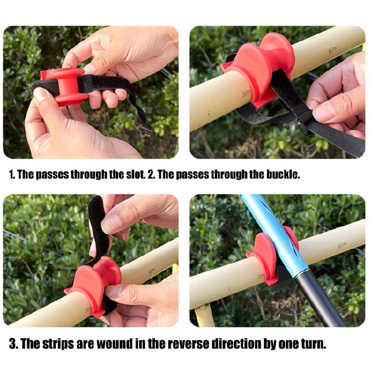Flexible Rubberized Rod Owner With Fast Release Mechanism Suitable For Pirogue Bridge Shore Fishing Strong Impermeable Fishing Tool