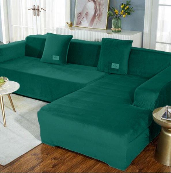 Cover For Sofa, 1-Seater Sofa, Green Velvet
