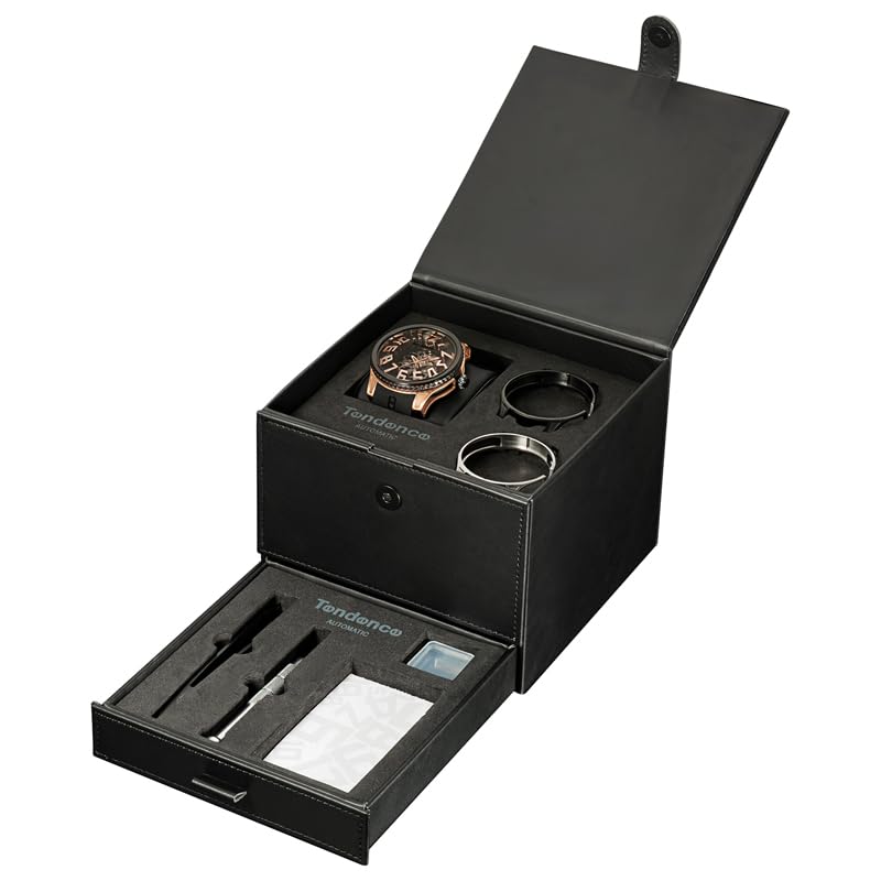 Automatic Watch Tendence Mirror Sky TY230002 Black [Tendence] Men's