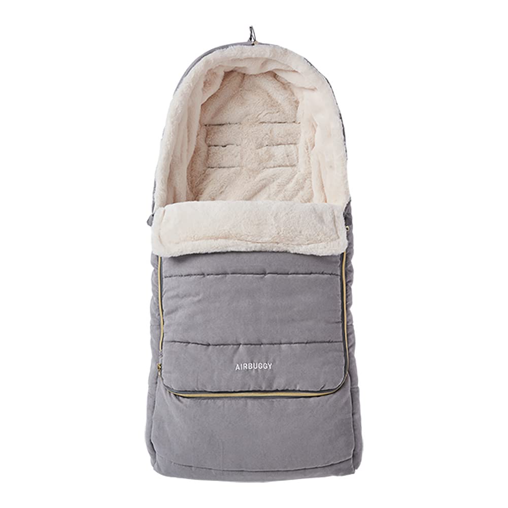 AirBuggy Footmuff (Top Line) Thermolite® EcoMade Suede Gray ABMF0014