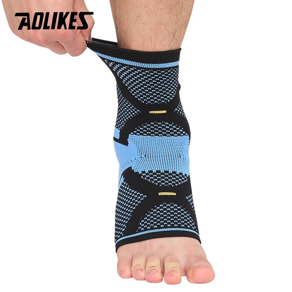 Aolikes 1Pcs Elastic Ankle Support Brace for Basketball Football Badminton Anti Sprain Protection Sports Guard