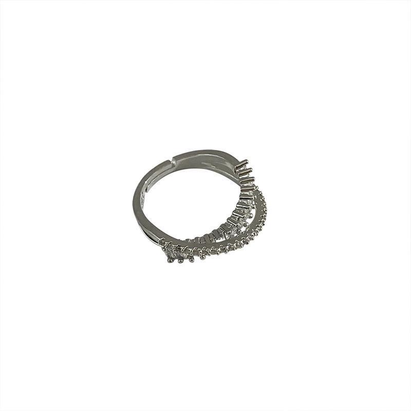 Trendy Geometric Copper Ring With Adjustable Open Design For Women Ideal For Gifts