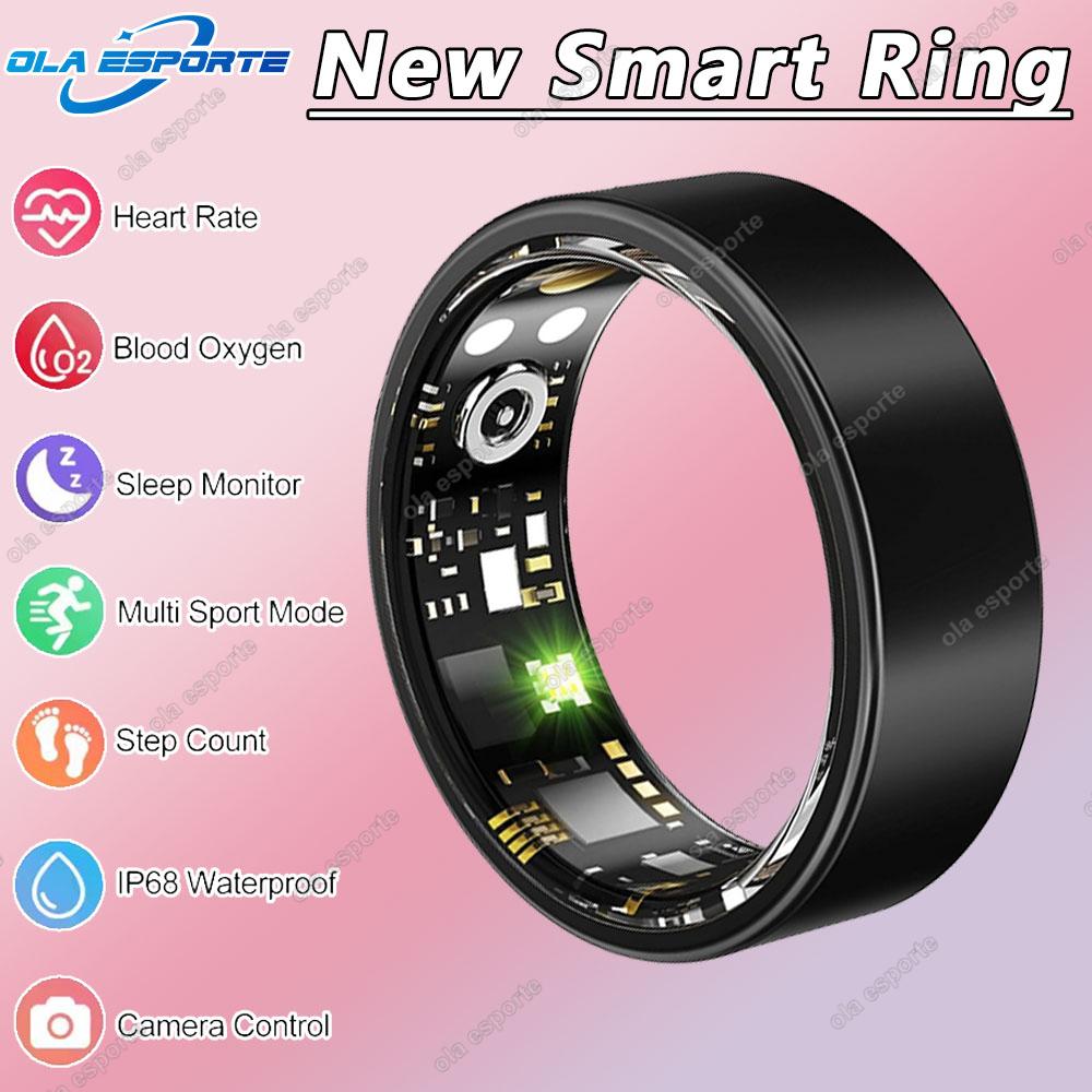 Herren Damen Smart Ring 5ATM Wasserdicht Multi-Sport-Modus Fitness-Tracking Gesundheitsüberwachung Schlafmonitor Schrittzähler Smartring