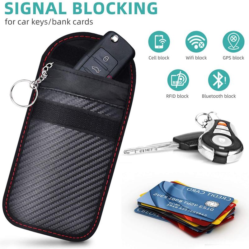 Car Key Signal Shielding Bag Anti-theft RFID Keychain Case For BMW M E92 E91 E90 E87 F10 F20 F30 X3 X5 E46 E39 E60 E36 E30 E61 GQ6