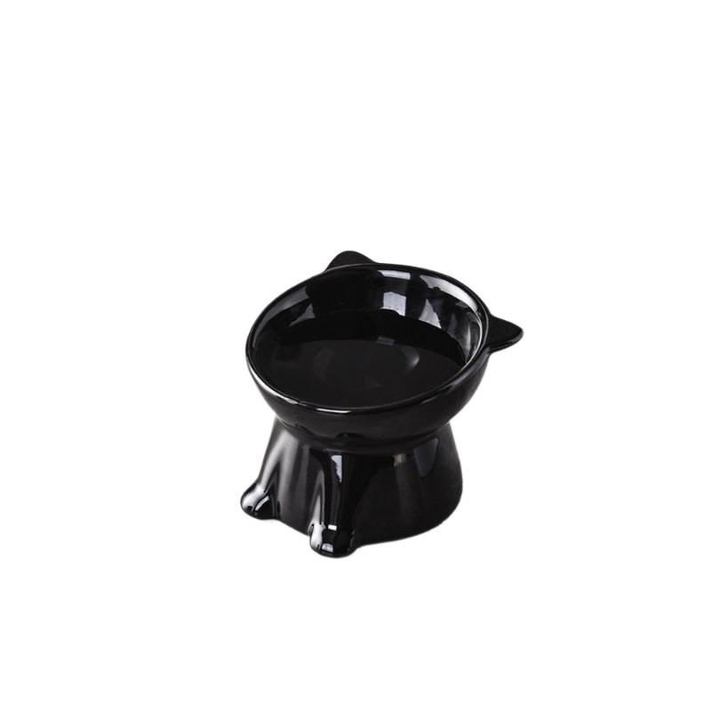 Kippsichere schräge Futternapf für Haustiere: Katzen- und Hundefutter-/Wassernapf mit Nackenschutz