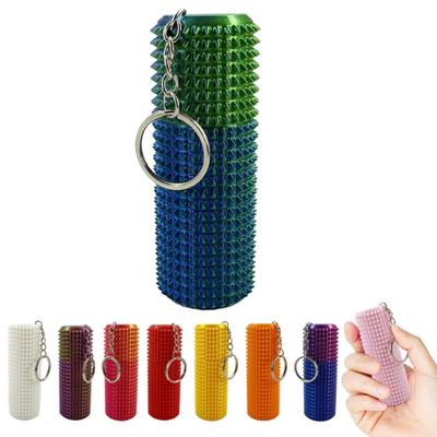 Kolczasta piłeczka Grippie Stim Fidget z breloczkiem, redukcja stresu, drukowane 3D pudełko do przechowywania, narzędzie stymulacyjne, nastolatki, dorośli, przenośna, wyboista rolka, zabawka sensoryczna