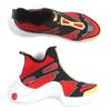 Great LOUIS VUITTON Sneakers Arclight Line Socks Red Black Yellow Nylon Mens 42 Used