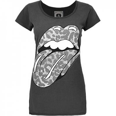 Womens/Ladies The Rolling Stones Leopard Lick T-Shirt