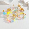 18K Gold Ocean-Style Fish Bangle: Women's Sweet Dopamine Design In Titanium Steel.