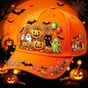 D print Halloween baseball cap women's spring and summer sunshade sun protection cap American style versatile fashion hat sun protection