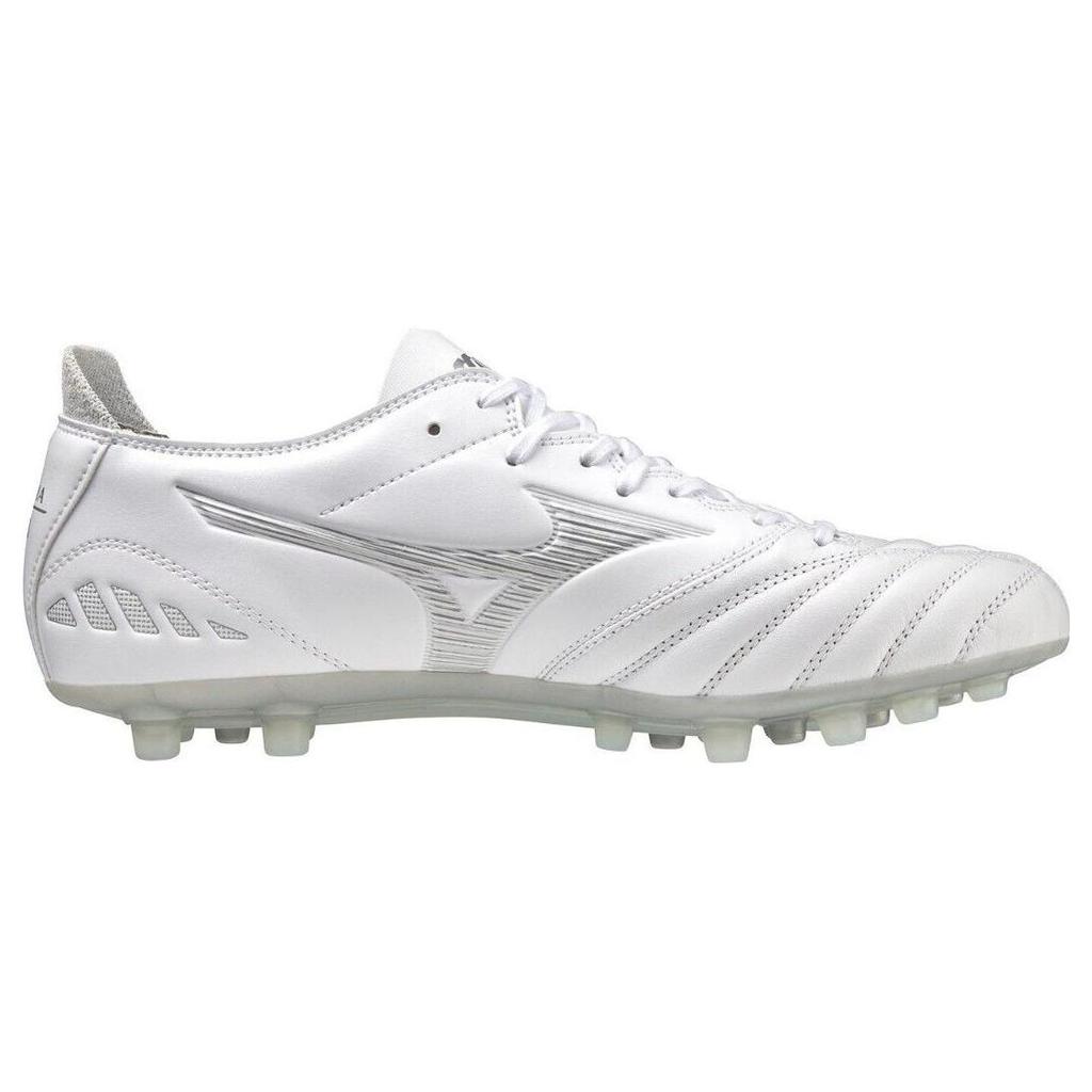 Mizuno Pro 3 Pro Artificial Turf AG (Rubber Short Studs) Non-Slip Wear-Resistant Shock Absorbing Soccer Shoes Men Soccer Shoes White P1GA238404
