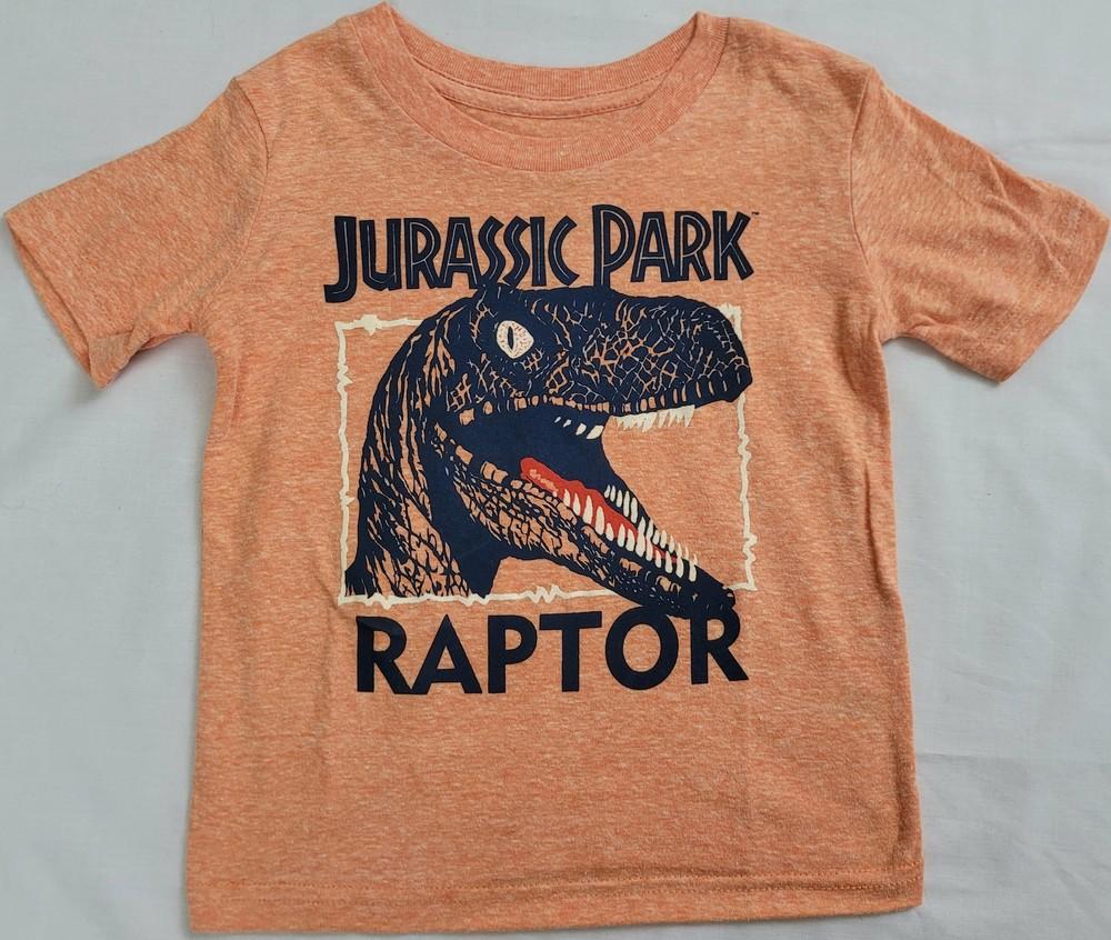 Jurassic Park Raptor Dinosaur Boys T-Shirt (Orange) Unisex T-Shirt M