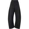 Women's Loose Fit Knit Pants Black JX6713