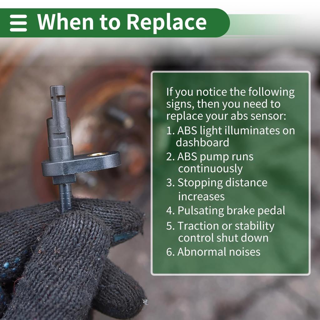 Motoforti ABS Wheel Speed Sensor ABS Sensor Anti-Lock Brake System Sensor No.8954202050 Front Light for Toyota Matrix 2008