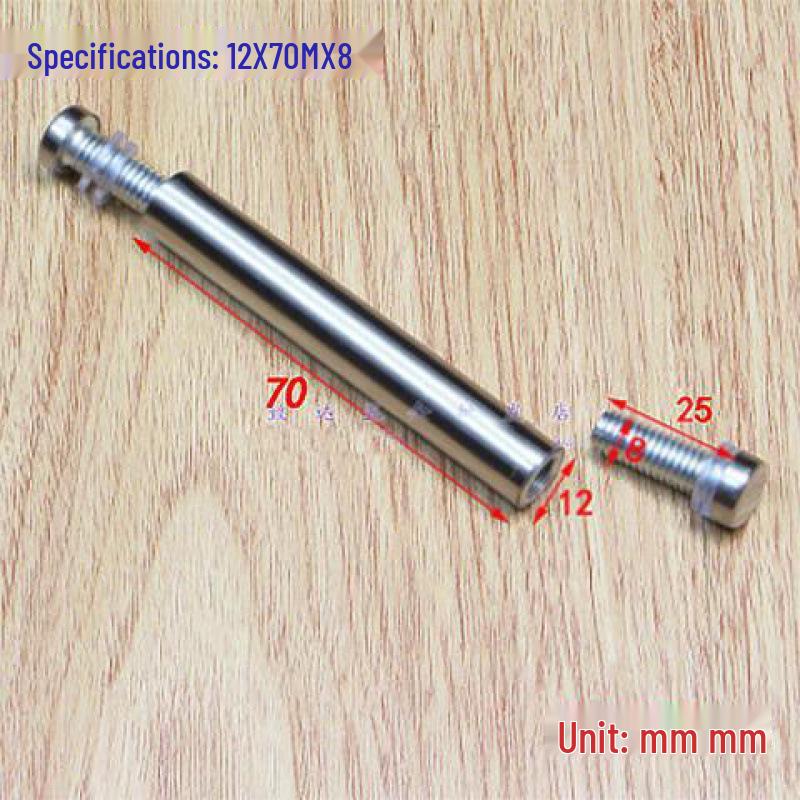 Stainless Steel Double-Head Advertising Glass & Acrylic Support Screws