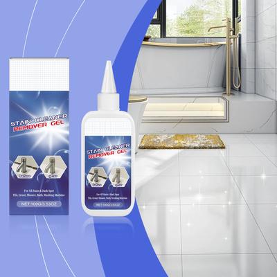Household Stain Cleaner Is An Effective Cleaning Gel For Showers, Bathrooms, Tiles And Sinks