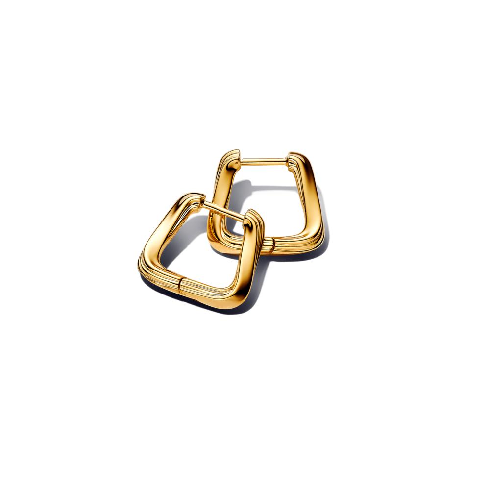 Pandora Twisted Triangle Small Hoop Earrings 263875C00