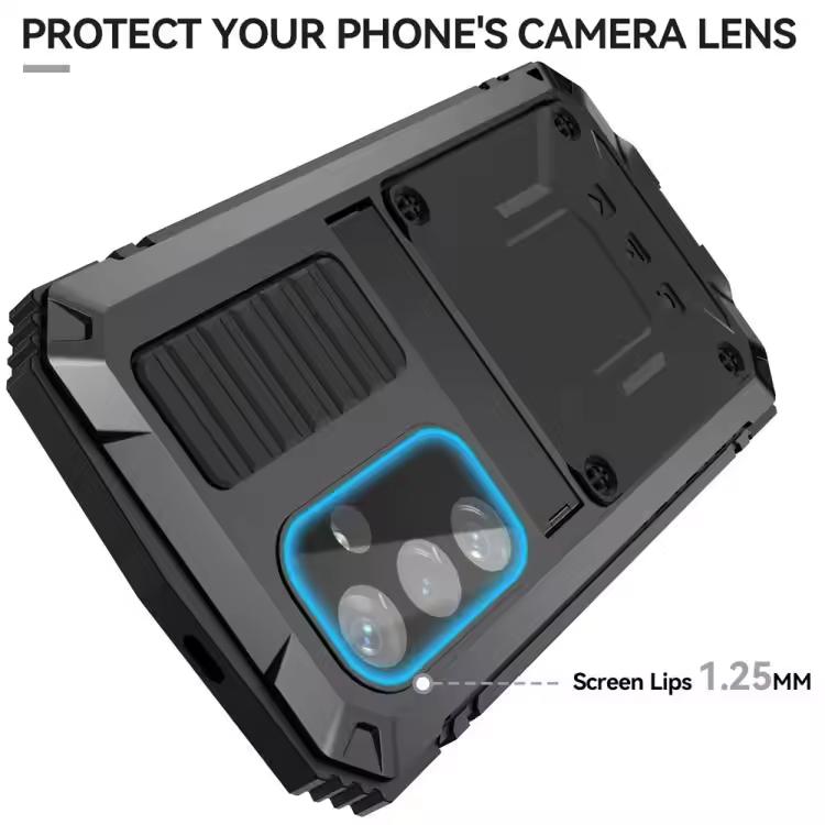 Mecha Style Sports Magnetic TPU+PC Waterproof Dustproof Shockproof Card Holder Phone Case for S25 5G